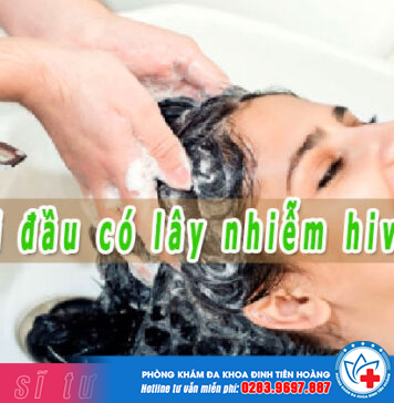 Dùng chung dầu gội đầu có bị lây bệnh hiv không